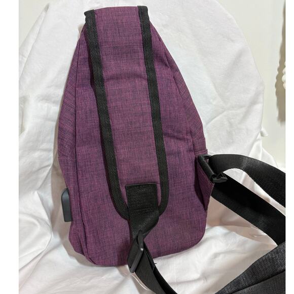 Anti-Theft Daypack Crossbody Sling Backpack USB Charging Lightweight Travel Hike - Picture 3 of 5